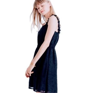 Madewell jacquard A-line butterfly dress